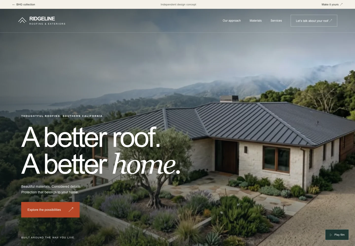 Ridgeline website presentation